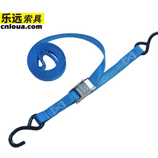 厂家生产 两头型压扣捆绑带 一拉紧绑带 紧固器 气瓶运输固定绑带