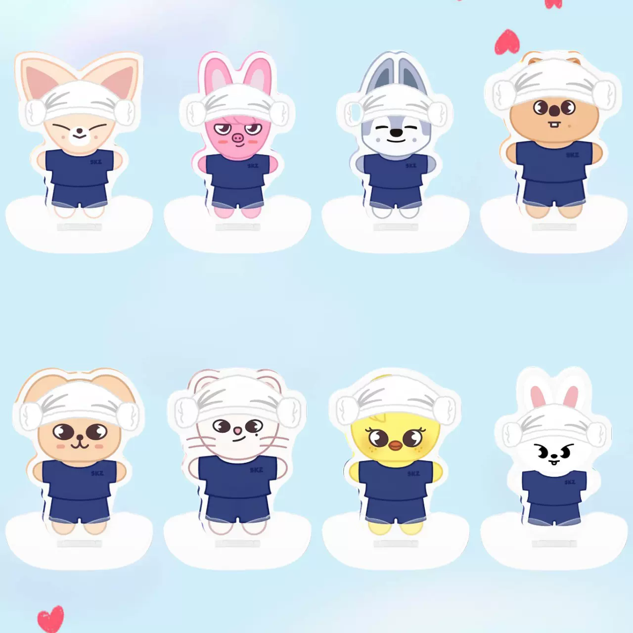 SK 夏日快闪亚克力摇摇乐桌面立牌摇摇马牌卡通明星应援活动礼品