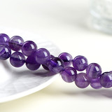 Натуральные бусины с аметистом ручной работы, DIY