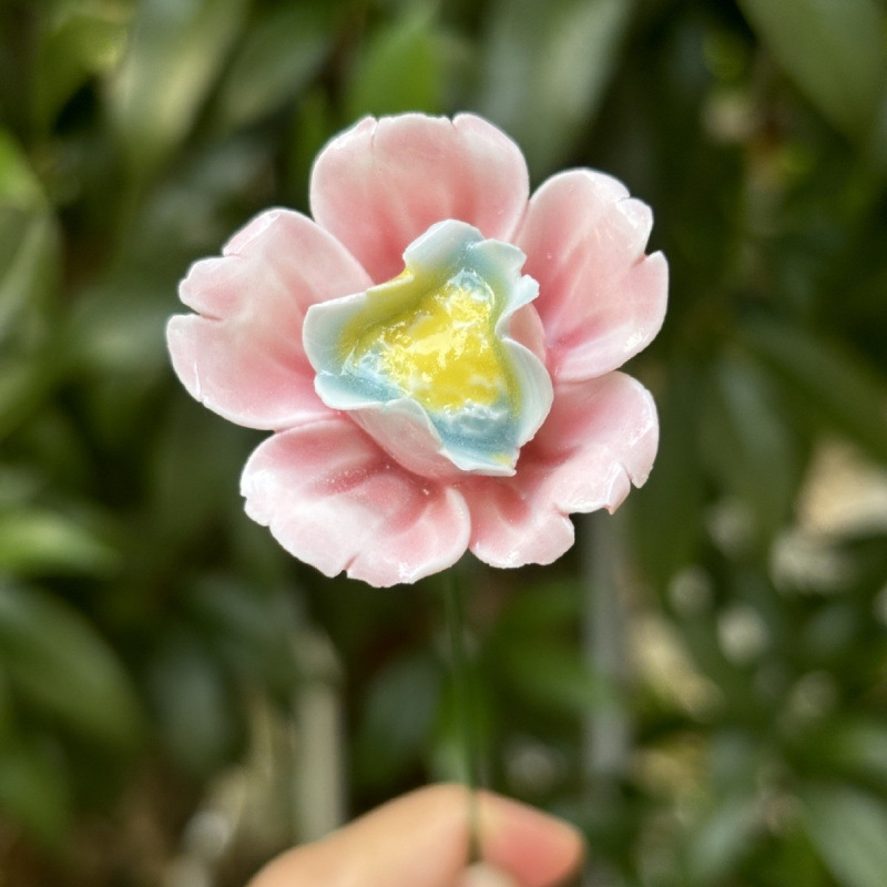 景德镇高温手工陶瓷花朵批发花瓶装饰花束送女友礼物|undefined