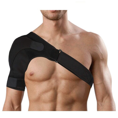Adjustable sports shoulder pads for factory wholesale, dive material pressure shoulder guards, unisex fitness shoulder protection straps