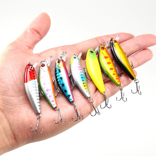 Cross-border pangolin submersible minnow 5.5cm/6.5g full swimming layer trembling sinking mandarin fish cocked mouth lure