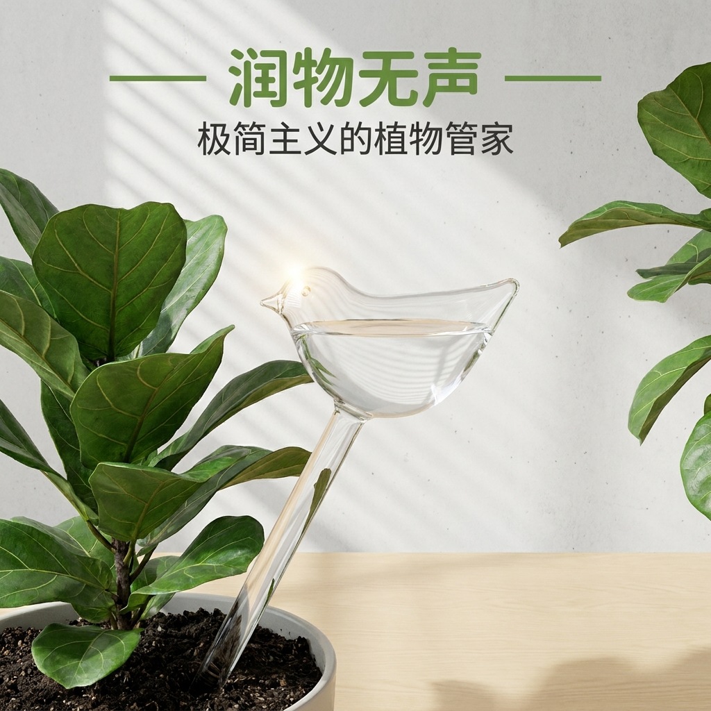 Artilharia de riego de flores, pájaro, gotero de agua, imitación de vidrio para cultivar flores, riego automático, gotero de agua, herramienta de jardinería de maceta image 4