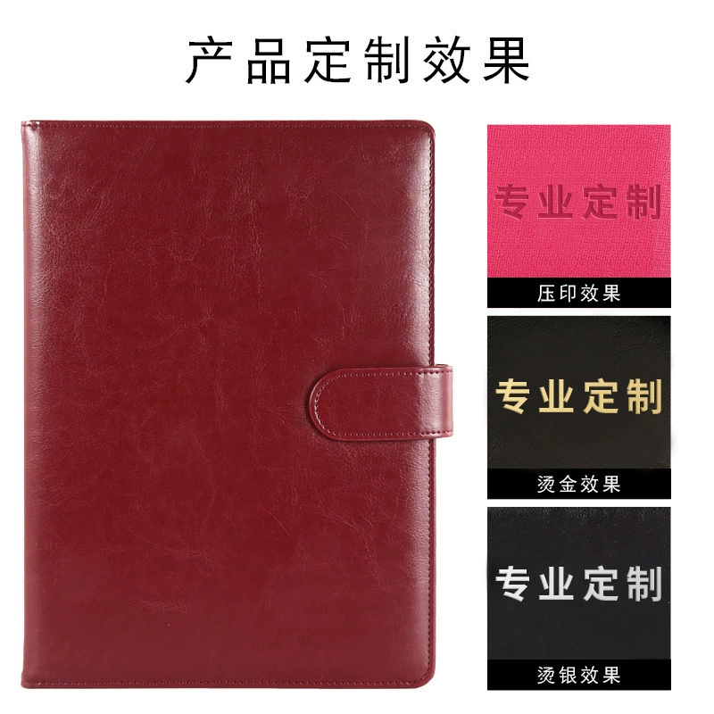 Notebook PU Cover (Planner) — A5/B5/A4, tear-off & loose-leaf options, gift-box sets