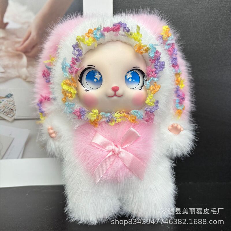 Popular Plush Lolita Rabbit Doll Cute Bunny Toy Vinyl Doll Machine Pendant Keychain Gift Accessory Popular Plush Lolita Rabbit Doll Cute Bunny Toy Vinyl Doll Machine Pendant Keychain Gift Accessory