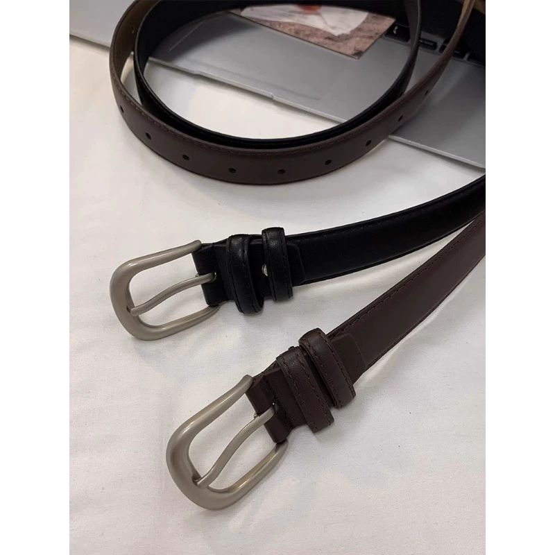 Black belt, universal jeans, Korean style, high-quality style
