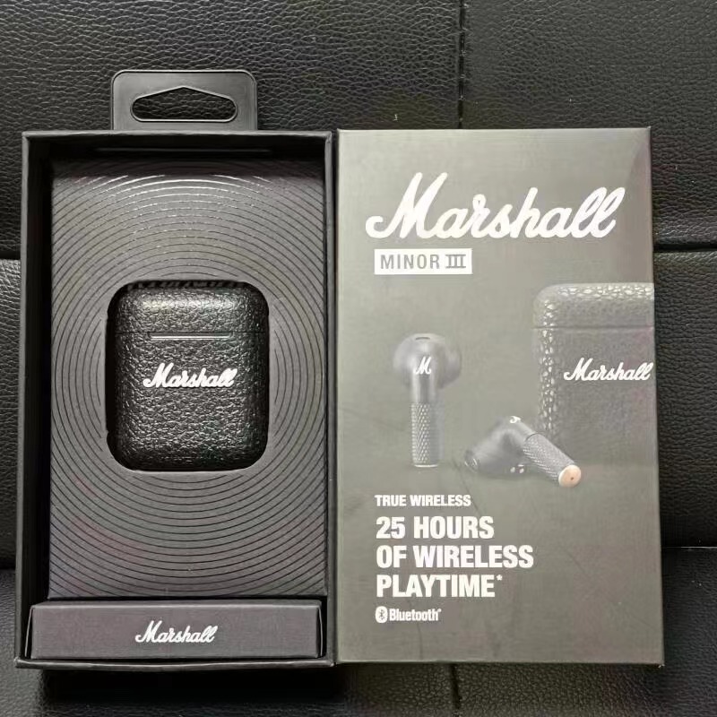 Marshall Minoriii 3Rd Generation Bluetooth Headset Tws True Wireless Semi-In-Ear Type with Ultra-Long Battery Life Marshall Minoriii 3Rd Generation Bluetooth Headset Tws True Wireless Semi-In-Ear Type with Ultra-Long Battery Life