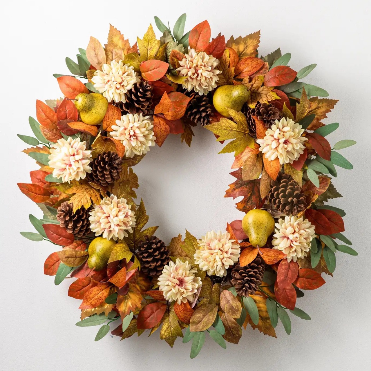 Cross -border new product Amazon Halloween Autumn Flower Circle Pear…