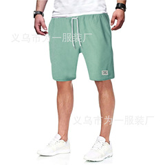 Summer New Solid Color Track Pants with Corduroy Simple Five-Eighth Shorts Men's Shorts Casual Pants
