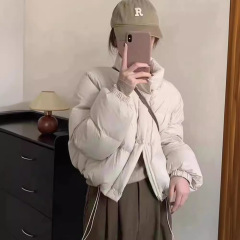韓国東大門オリジナルパン服女性立襟小柄白鴨ダウンジャケット秋冬新作コート