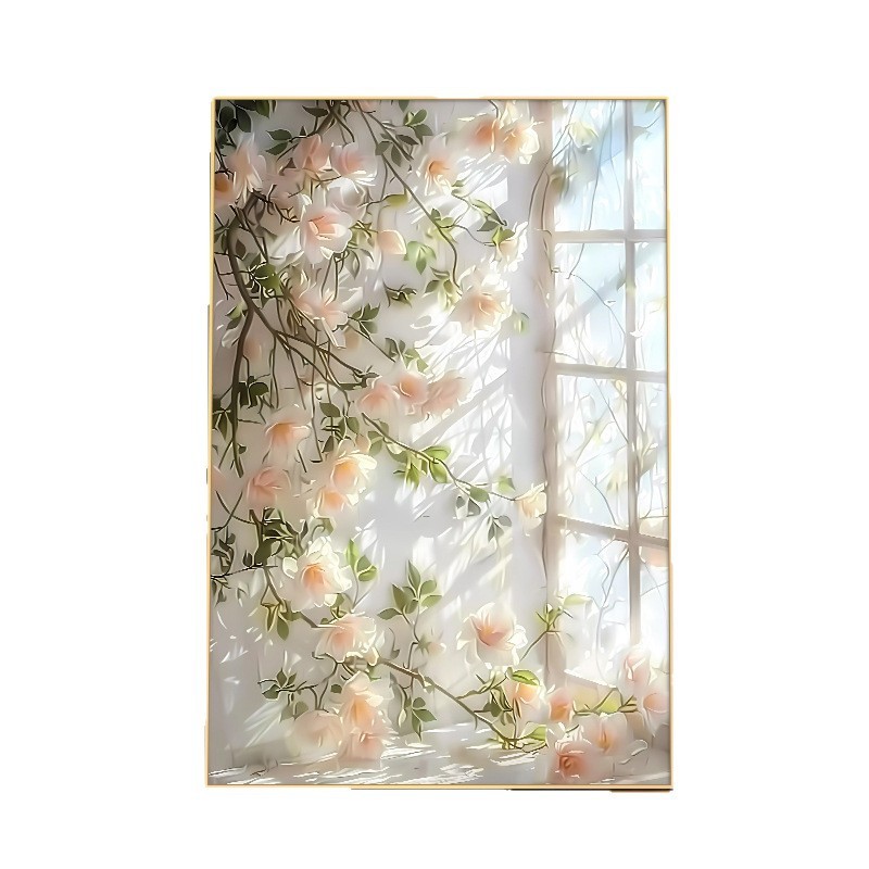 奶油风花卉客厅装饰画小清新沙发背景墙落地画北欧ins玄关挂画|undefined