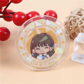 半球玻璃球气囊手机支架动漫卡通礼品动漫周边明星公司礼品订logo