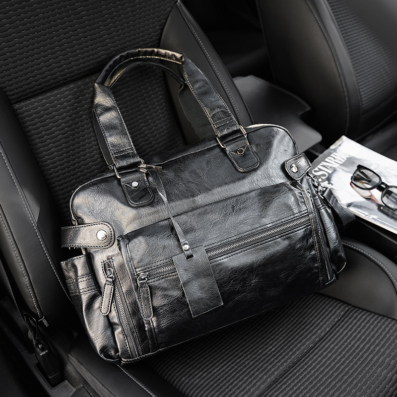 批发新款韩版手提包 休闲街头潮流单肩包斜跨包大容量男包旅行包