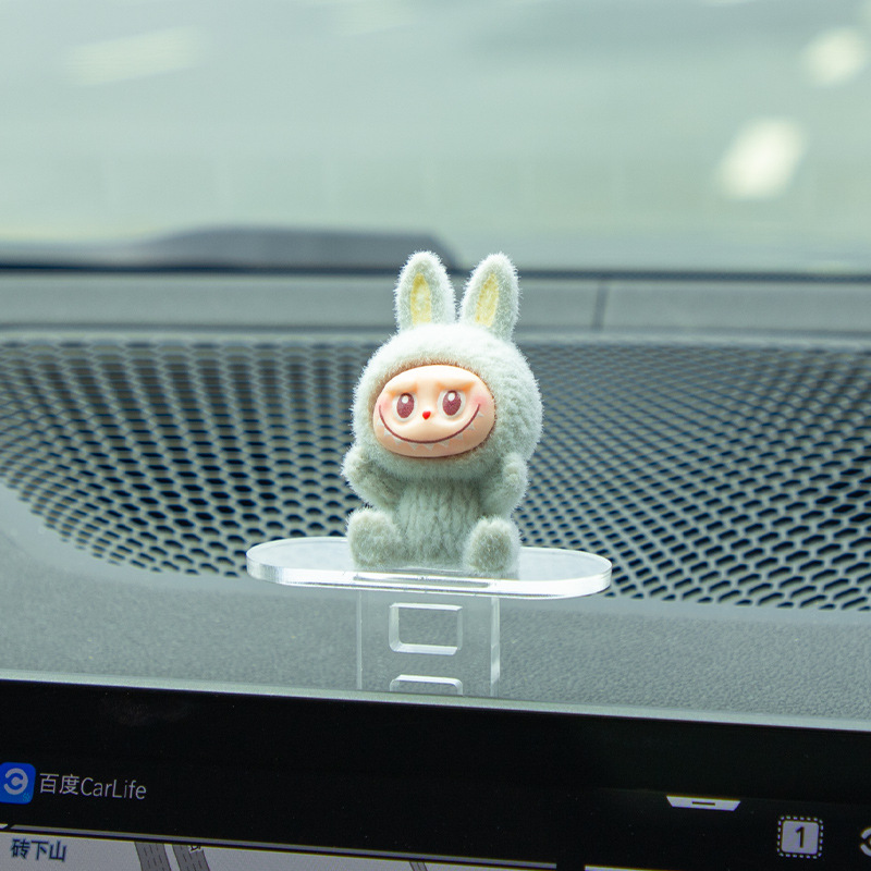 新しいラブブ車内スライド装飾品車のスクリーン装飾品ラブブ装飾品|undefined