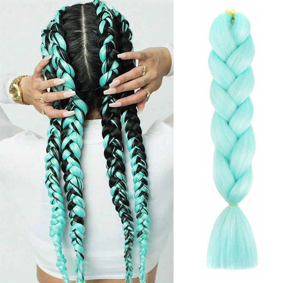 Trenzas Africanas Sintéticas de Fibra de Alta Temperatura para Crochet image 31