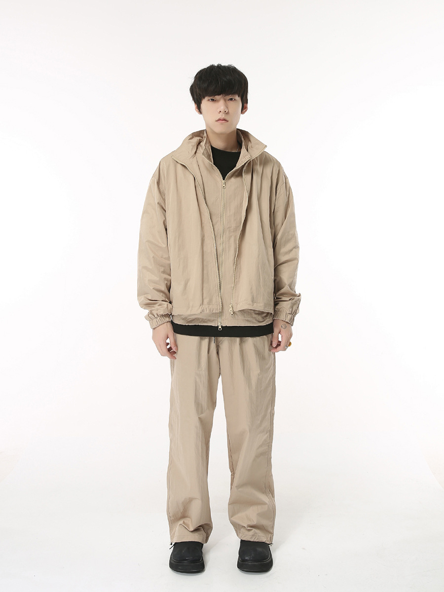 Mtlclothes ropa de Hombre | 2023 otoño nueva chaqueta chaleco pantalones casuales traje deportivo marea