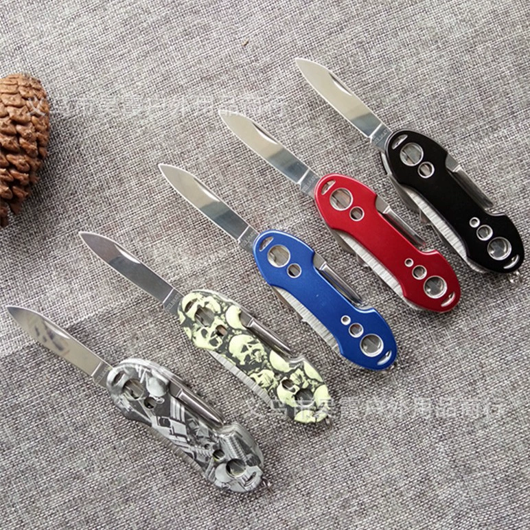 Новый Многофункциональный портативный нож для фруктов комбинированный инструмент сабля 5 отверстий 11
