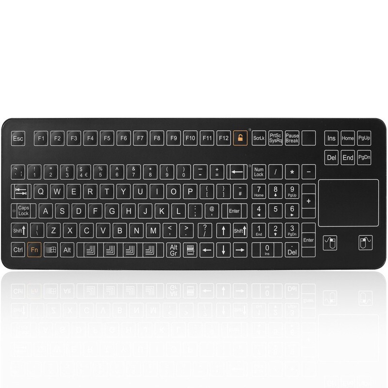 Ip68 Dynamic Fully Sealed Reinforced Fully Waterproof Industrial Membrane Full-Function Keyboard with 108 Keys and Compact Layout