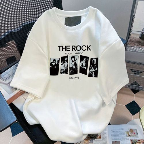 2025 Summer New Men's and Women's Short-Sleeve T-shirts Trendy Casual Loose Top Streetwear Couple Set Base Shirt Fashion