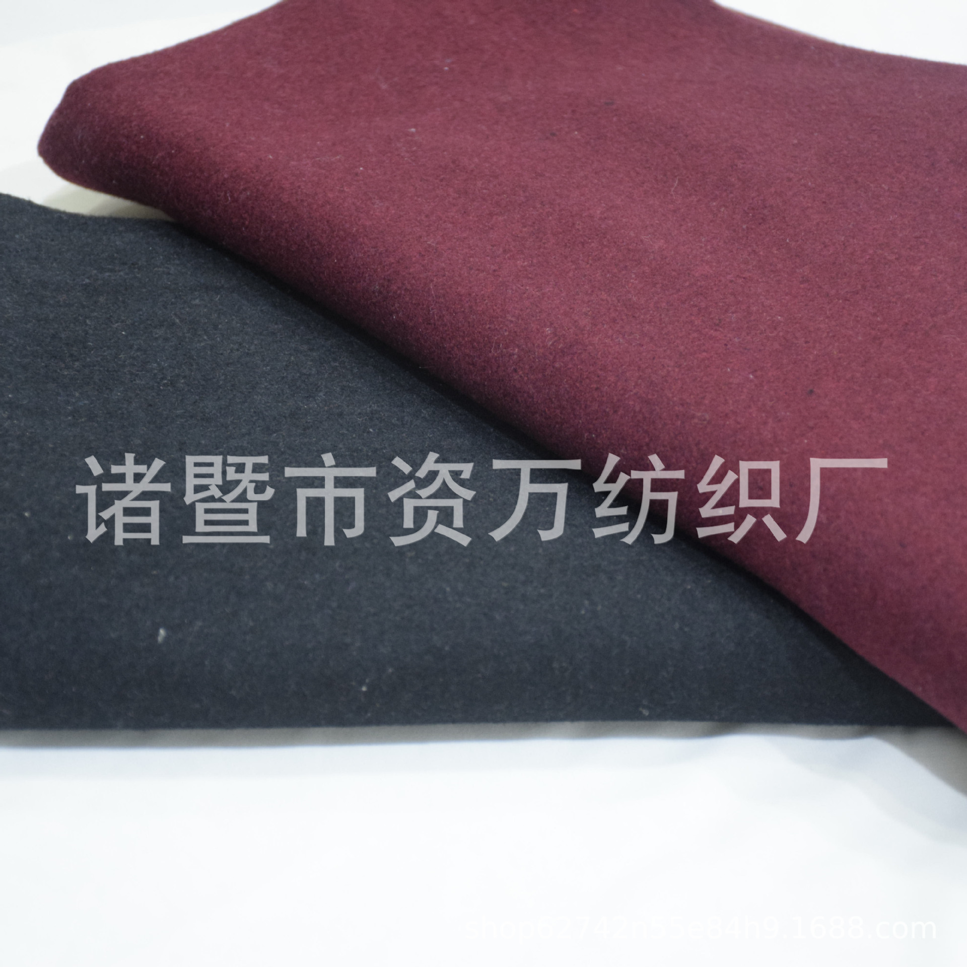 仿麦尔登呢布 素色毛呢仿麦呢面料秋冬呢子大衣面料 鞋帽抱枕呢绒-阿里巴巴