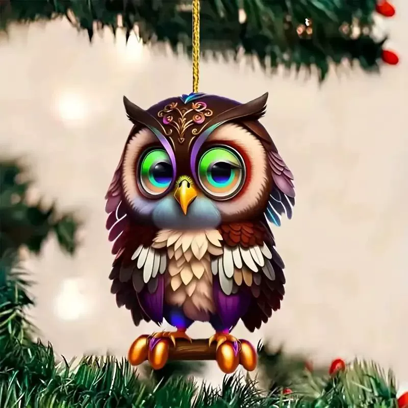 Акриловые милый дизайн украшения кулон автомобиля зеркало заднего вида украшения кулон украшения елки