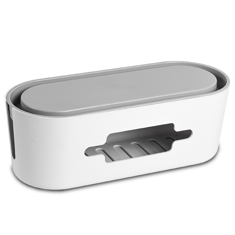 Caja de almacenamiento de alambre del hogar cable de alimentación de escritorio enchufe cargador de placa caja de cable de enchufe de almacenamiento caja de organización