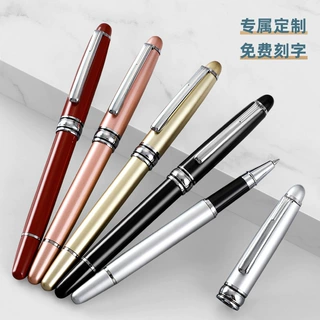 0.5mm金属签字笔子弹中性笔商务办公企业广告宣传宝珠笔定制logo