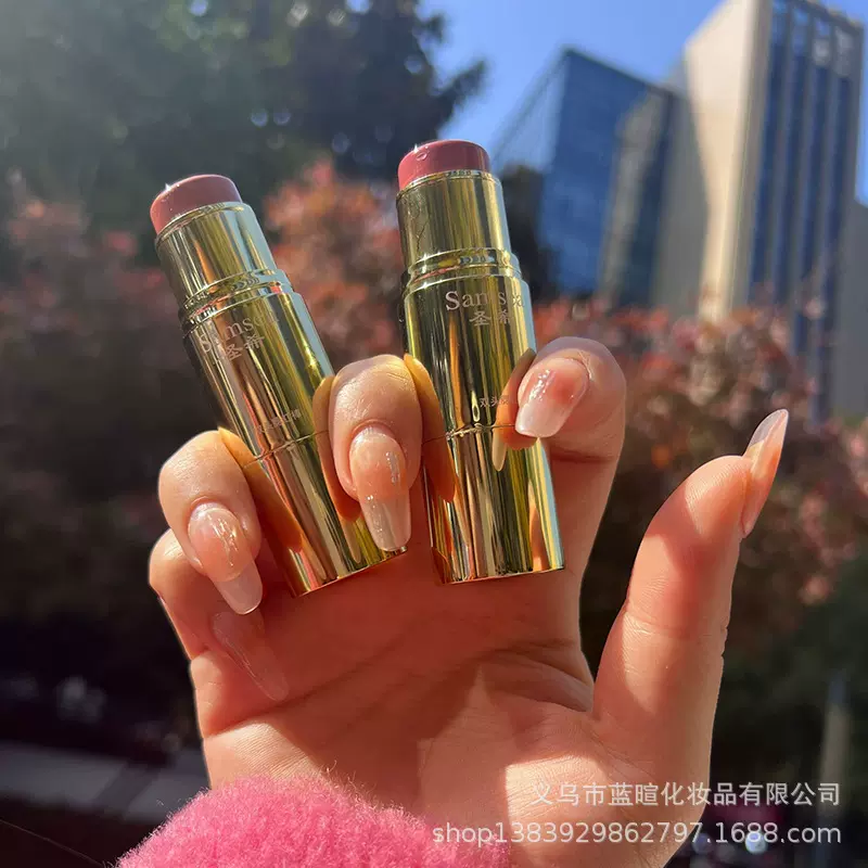 圣希双头腮红棒多用棒奶油膏体红润饱和膏状面部彩妆量大咨询客服