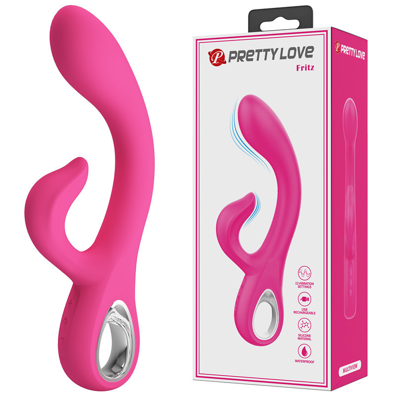 Baile 12 Frequency Powerful Dual Motor Vibrating Massager Silicone USB Rechargeable Female Device Patila 300083_voghion.com