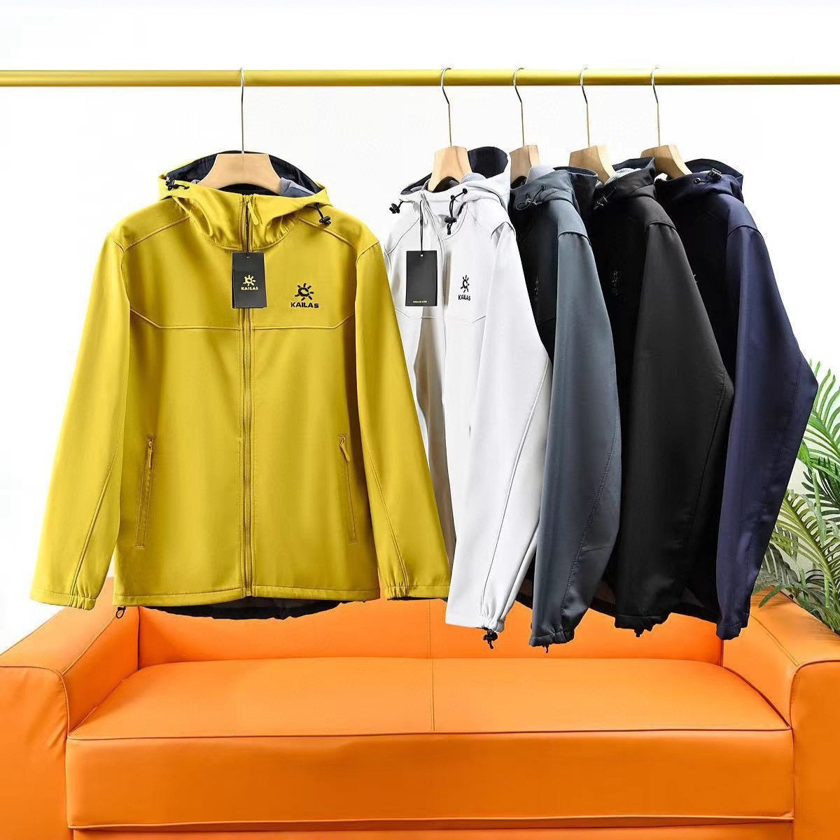 KAILAS Nouvelle veste softshell automnale brodée à capuche, style décontracté, unisexe, pour couple_voghion.com