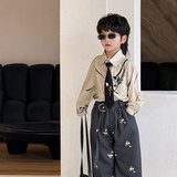 Осенняя детская рубашка для мальчиков, в корейском стиле, короткий рукав, в западном стиле, детская одежда