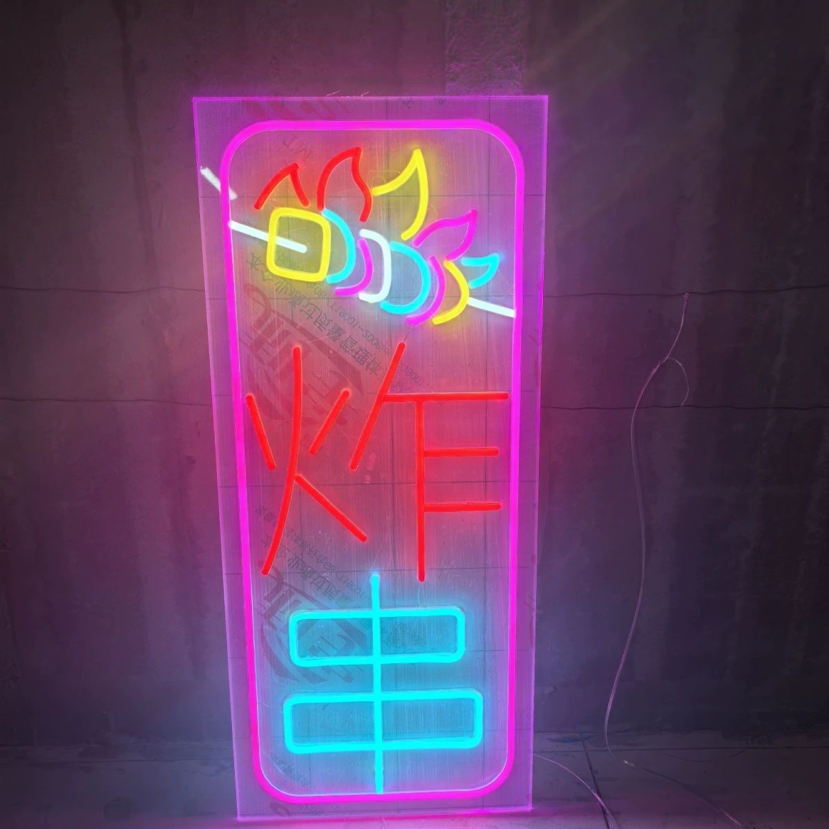 Светодиодные неоновые огни светящийся знак барбекю-бар сеть красный фон стены ночной рекламный щит