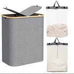 脏衣篮跨境家用可折叠脏衣服收纳篮布艺浴室脏衣篓大号防水收纳筐