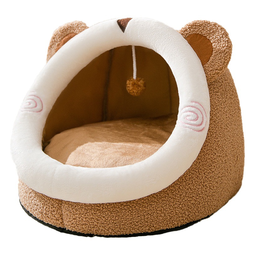 Gato nido cuatro estaciones universal gato casa semi-cerrado gato cama Villa gato casa desmontable y lavable perrera cama de perro suministros para mascotas al por mayor