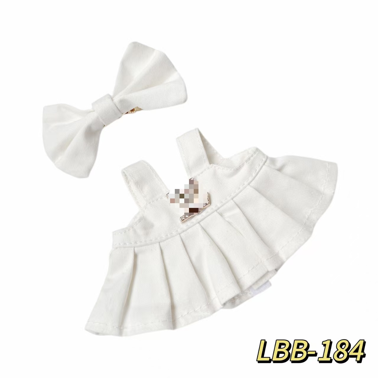 17 cm LABUBU una y dos generaciones de muñecas de polilla universal caja ciega fiesta pequeña falda de viento serie de accesorios de ropa de bebé