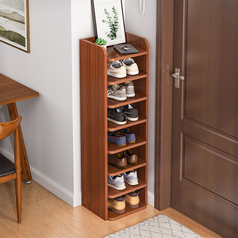 Zapatero puerta de entrada del hogar simple pequeño estrecho multi-capa casa de alquiler estante 2023 nuevo popular gabinete de zapatos de almacenamiento