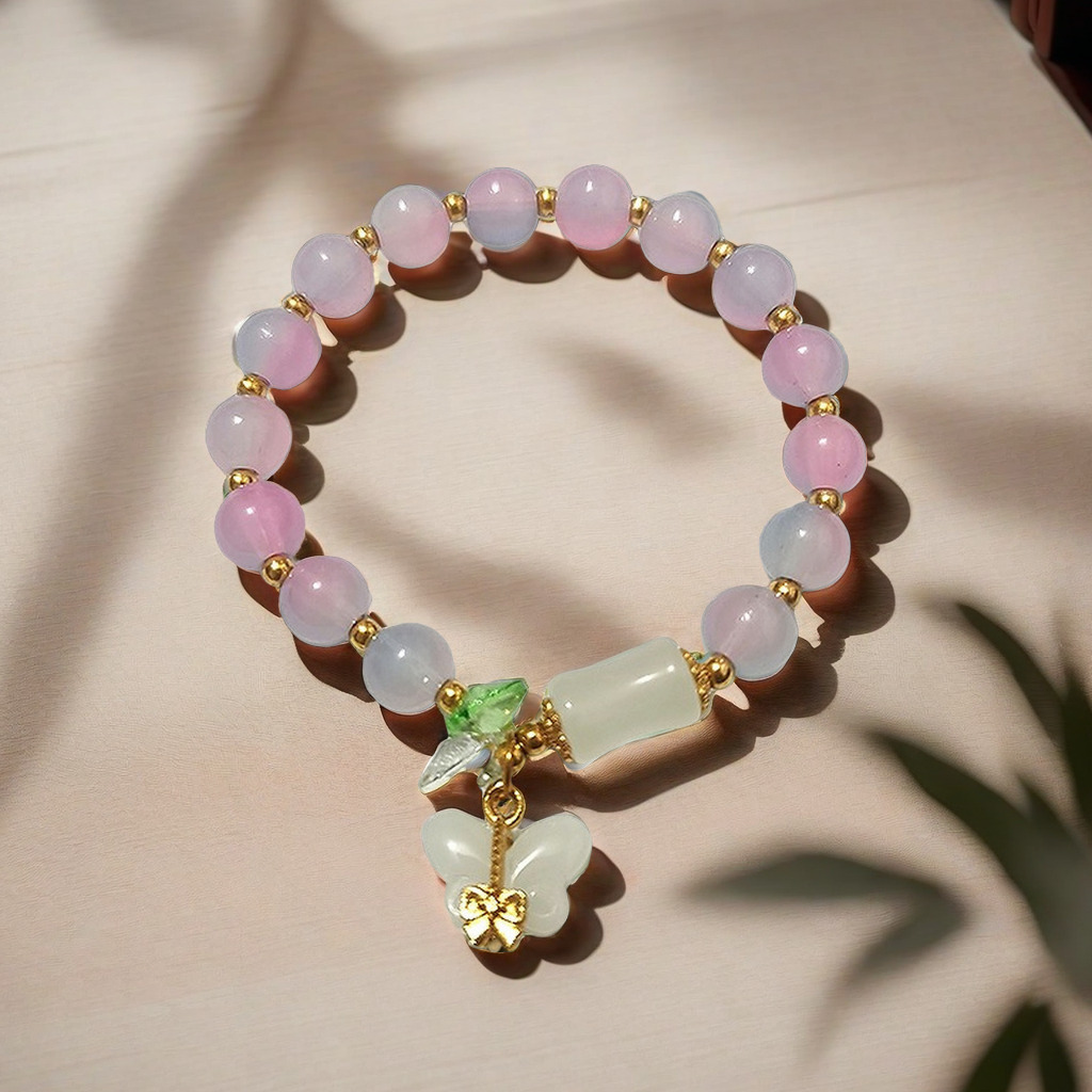 Pulsera de Lirio de los Valles Súper Hada, Promoción Especial 2025, para Mujer, Fresca y Única, Sensación de Alta Gama, Regalo de Pulsera con Cuentas para Mejor Amiga Estudiantil