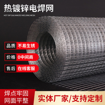 不锈钢电焊网养殖网工地隔离防护网地暖网片热镀锌铁丝网 抹灰网