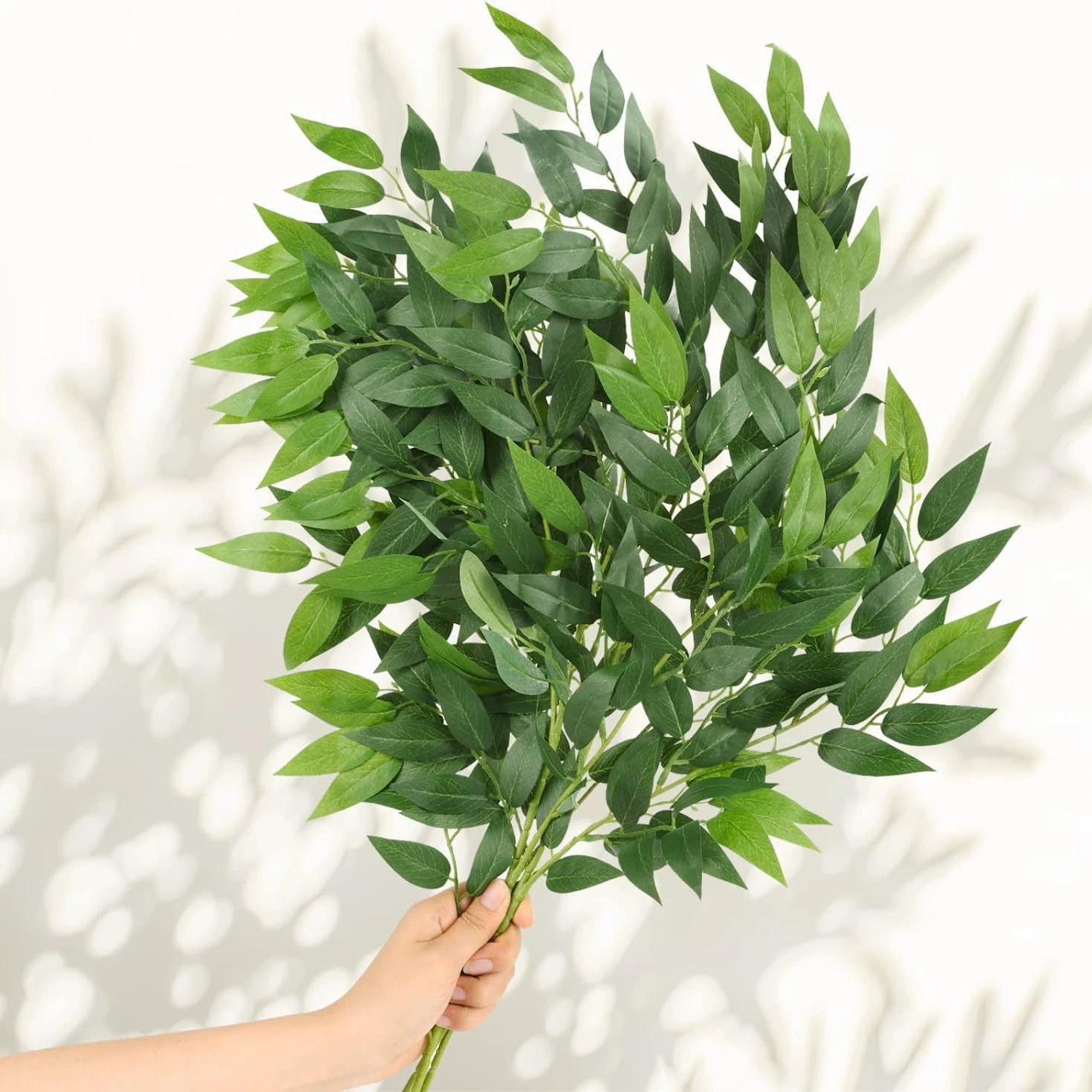 Искусственные листья для декора: эвкалипт, листья сандала, листья ивы, искусственные листья гладиолуса оптом для домашних цветочных композиций