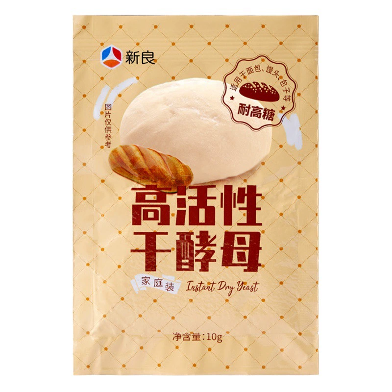 Xinliang высокоактивных сухих дрожжей с высоким содержанием сахара 10 г хлеба на пару хлеб на пару булочка дрожжевой порошок разрыхлитель пекарское сырье