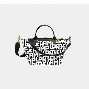 龙女字母印花托特包女大容量手提单肩包通勤百搭尼龙斜挎包