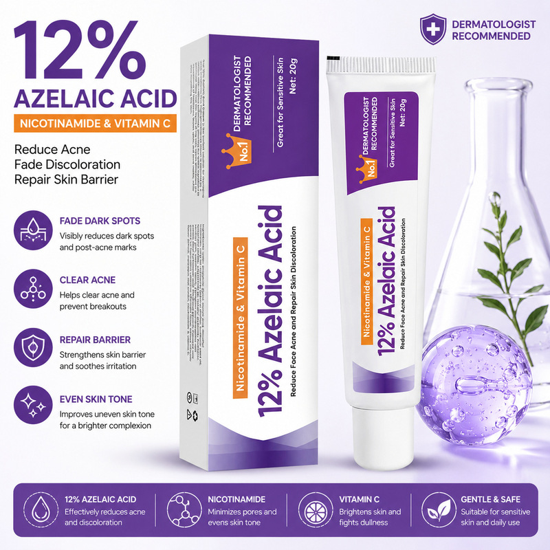 Cross-Border 15% Azelaic Acid Essence 12% Niacinamide Ointment Soothing Skin Gel to Reduce Acne Cross-Border 15% Azelaic Acid Essence 12% Niacinamide Ointment Soothing Skin Gel to Reduce Acne