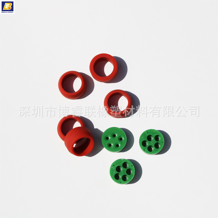 红色/绿色硅胶异形件 防水密封件 不同规格尺寸可选  厂家直供