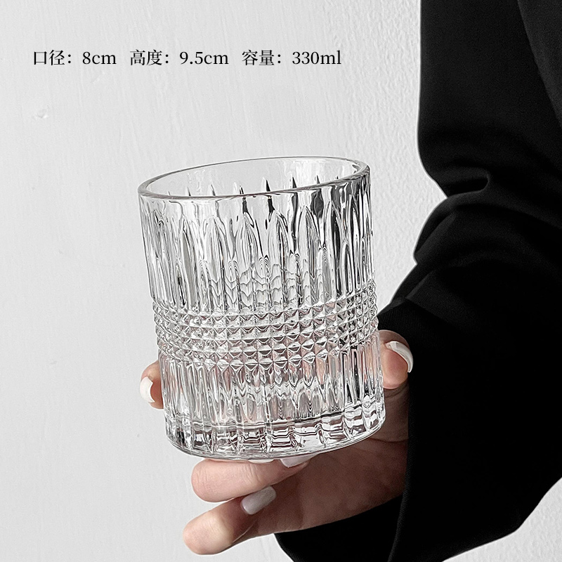 Vidrio de cristal creativo de cóctel de whisky conjunto de tazas de vino clásico tumbler bar cerveza