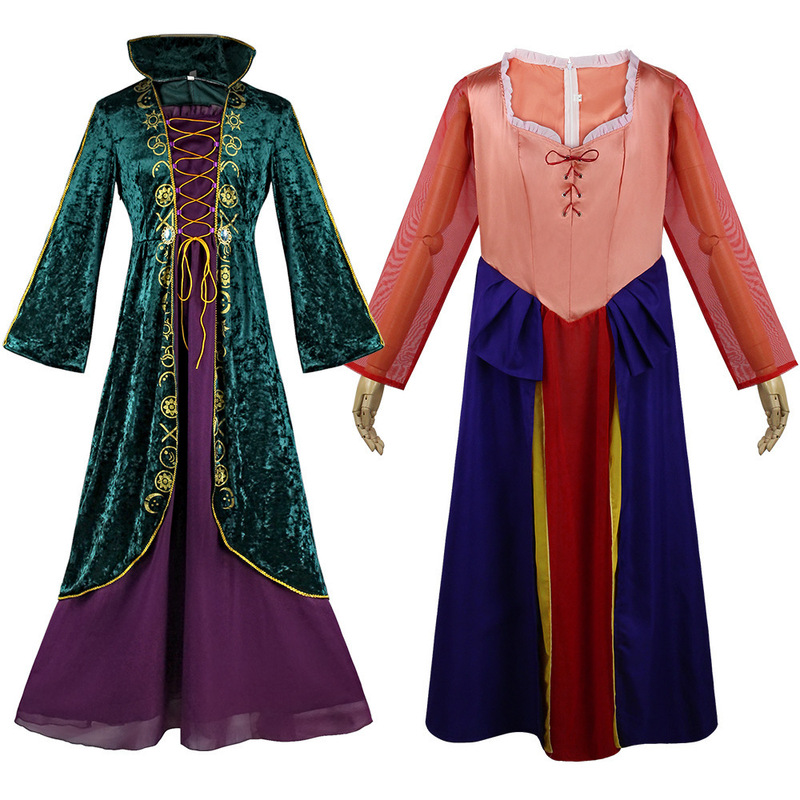 魔女も狂ウィニフレッドcos服ワンピースハロウィーン中世コスプレ舞台演技服|undefined