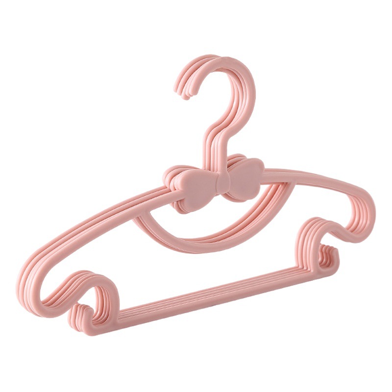 Percha de ropa para niños percha de plástico para niños percha de ropa para bebés para el hogar percha de ropa de secado engrosada percha de ropa de arco infantil
