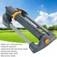 Greening irrigation adjustable spray angle sprinkler garden irrigation plastic high pressure swing sprinkler metal base