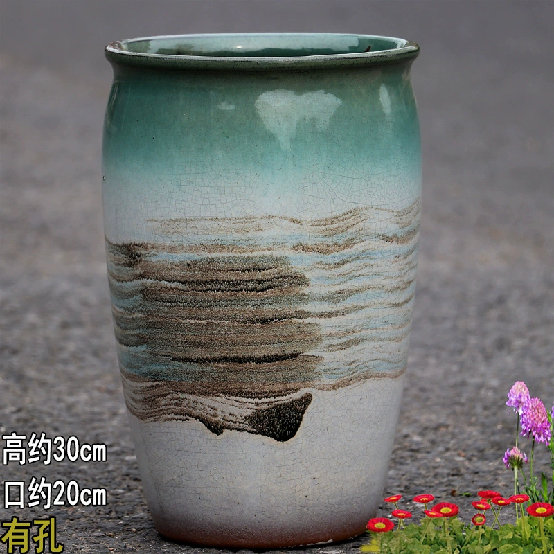 Breathable high boots, ceramic big flowerpot