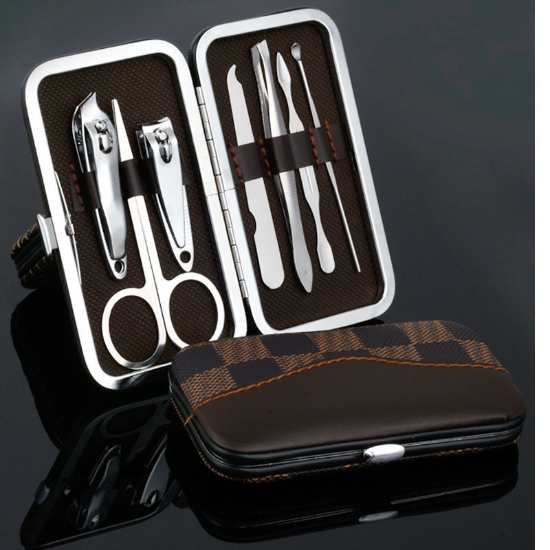 Cortaúñas Juego de 7 piezas para uñas de mujer Herramientas de belleza Cuchillo de pedicura Cuchillo de oreja Cuchillo de siete piezas Cortaúñas al por mayor