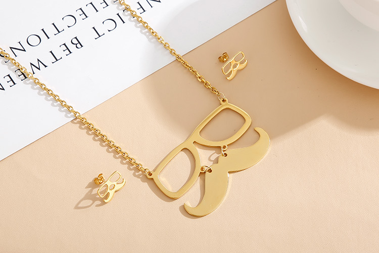 fashion creative dragonfly earrings diamond necklace set wholesale